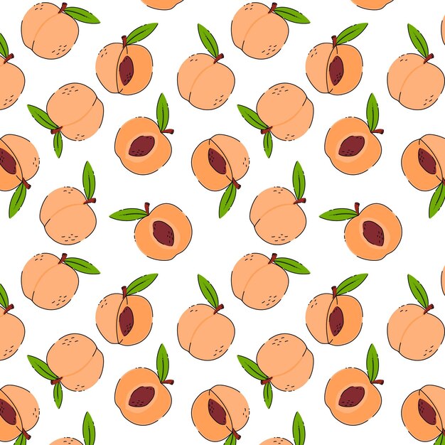 Diseño de patrón de melocotón