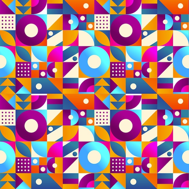 Diseño de patrón de mosaico degradado