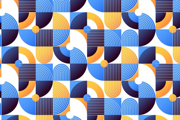 Diseño de patrón de mosaico degradado