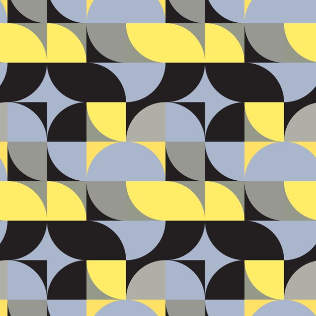 Diseño de patrón de mosaico geométrico plano