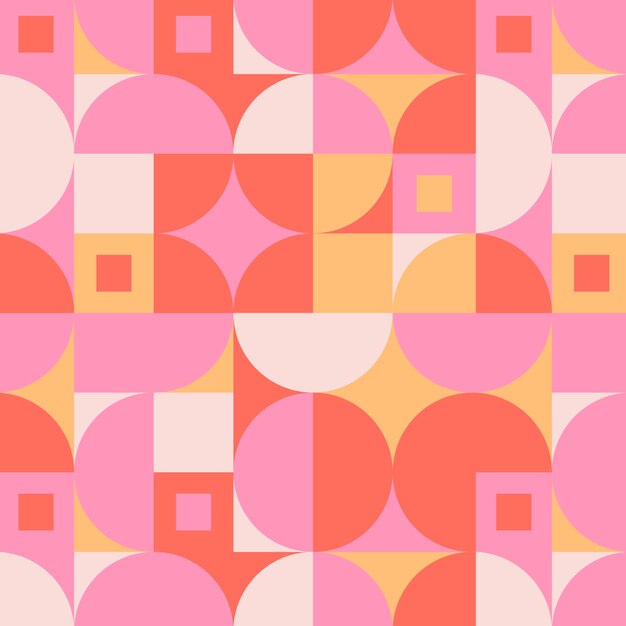Diseño de patrón de mosaico geométrico plano