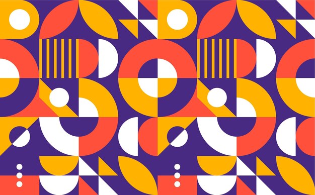 Diseño de patrón de mosaico plano