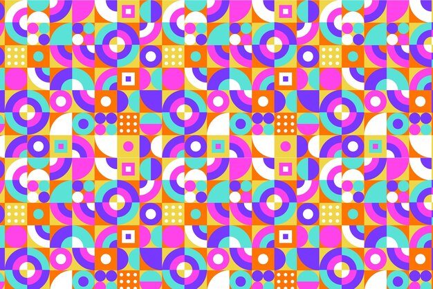 Diseño de patrón de mosaico plano