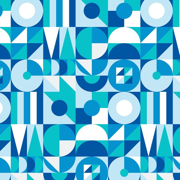 Diseño de patrón de mosaico plano