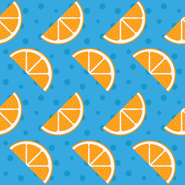 Diseño de patrón de naranjas