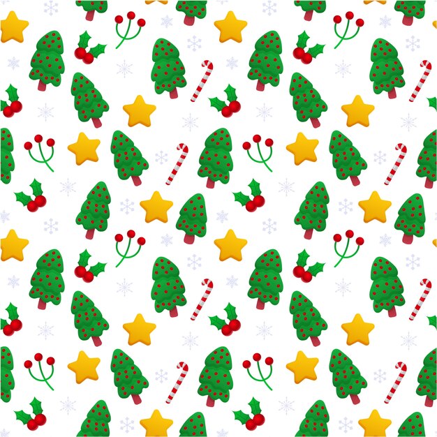 Diseño de patrón de navidad degradado
