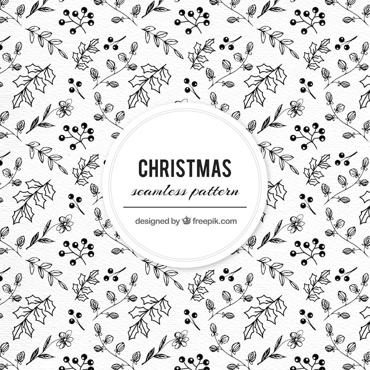 Vector gratuito diseño de patrón navideño