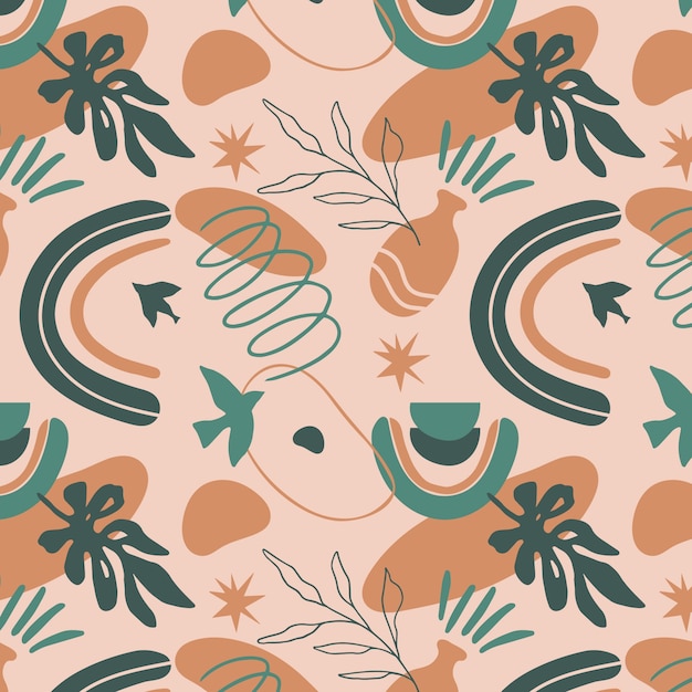 Diseño de patrón de paleta de colores apagados