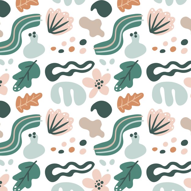 Diseño de patrón de paleta de colores apagados