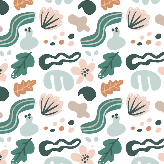 Diseño de patrón de paleta de colores apagados