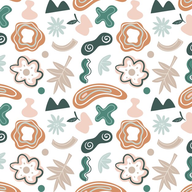 Diseño de patrón de paleta de colores apagados
