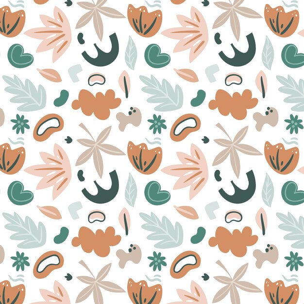 Diseño de patrón de paleta de colores apagados