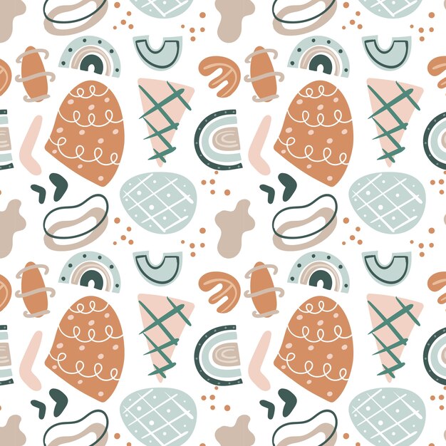 Diseño de patrón de paleta de colores apagados