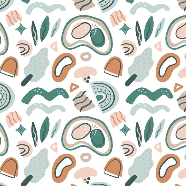Diseño de patrón de paleta de colores apagados