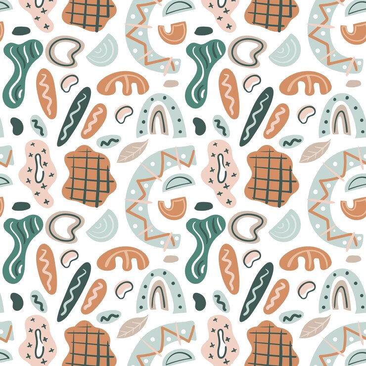 Vector gratuito diseño de patrón de paleta de colores apagados