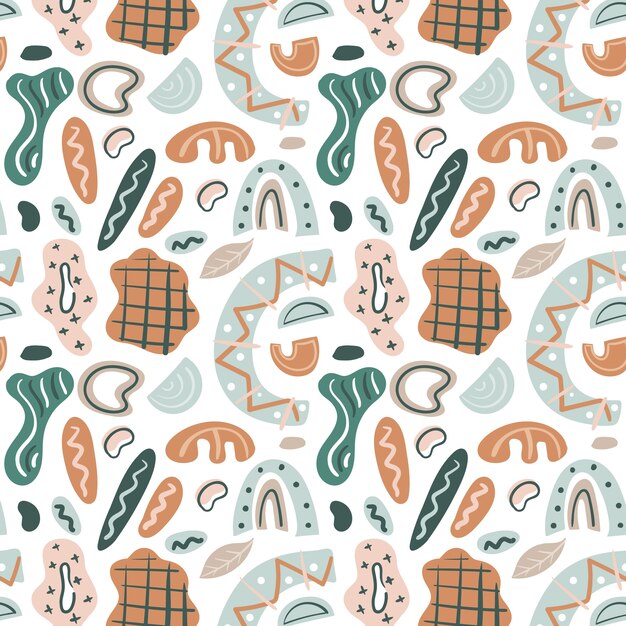 Diseño de patrón de paleta de colores apagados