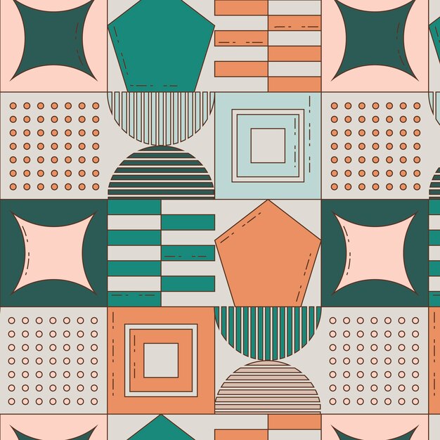 Diseño de patrón de paleta de colores apagados