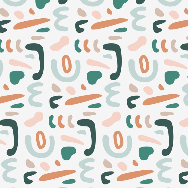 Diseño de patrón de paleta de colores apagados