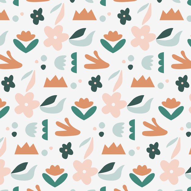 Diseño de patrón de paleta de colores apagados