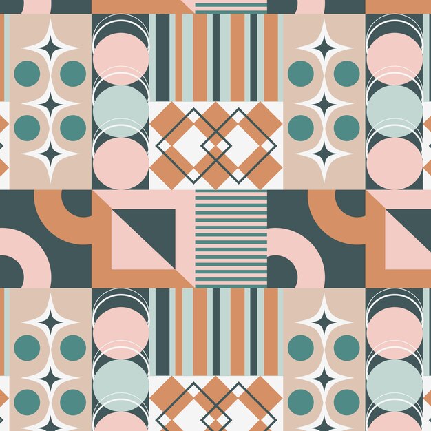Diseño de patrón de paleta de colores apagados