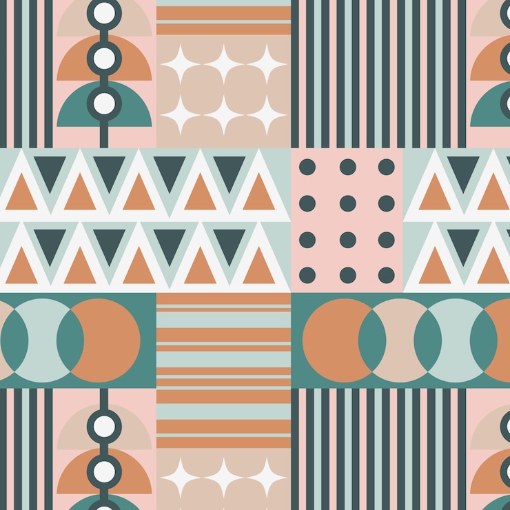 Vector gratuito diseño de patrón de paleta de colores apagados