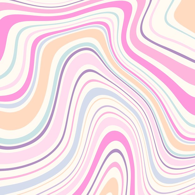Diseño de patrón de patrón ondulado dibujado a mano