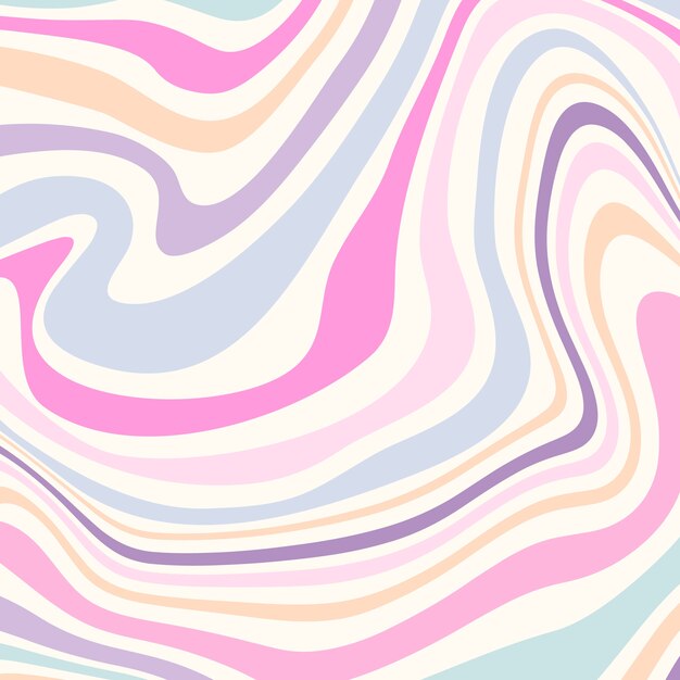 Diseño de patrón de patrón ondulado dibujado a mano