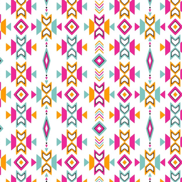 Diseño de patrón peruano dibujado a mano