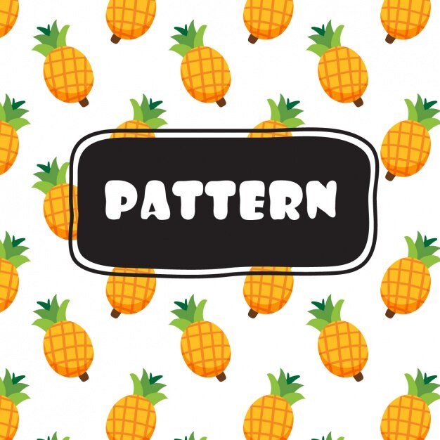 Vector gratuito diseño de patrón de piñas