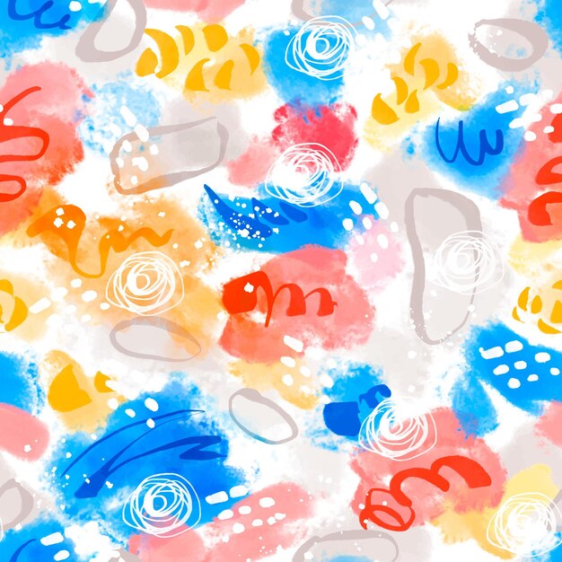Diseño de patrón de pintura abstracta pintada a mano