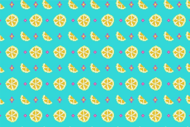 Diseño de patrón de píxeles de diseño plano