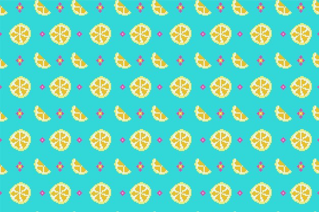 Diseño de patrón de píxeles de diseño plano