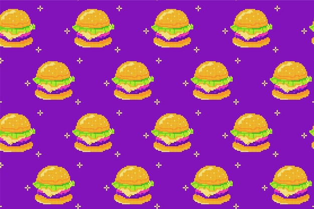 Diseño de patrón de píxeles de diseño plano