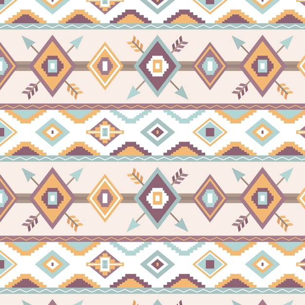 Diseño de patrón plano boho