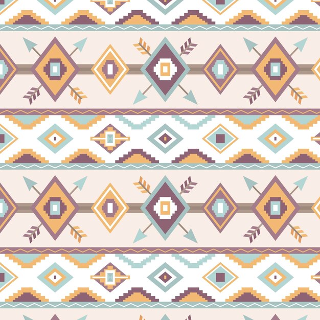 Vector gratuito diseño de patrón plano boho