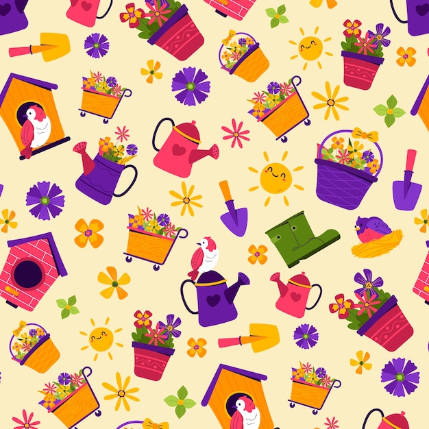 Diseño de patrón de resorte plano