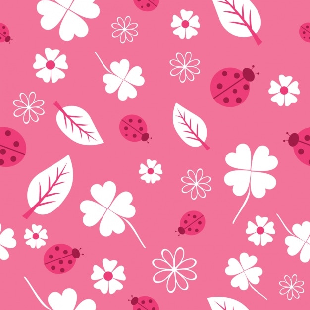 Vector gratuito diseño de patrón rosa de naturaleza