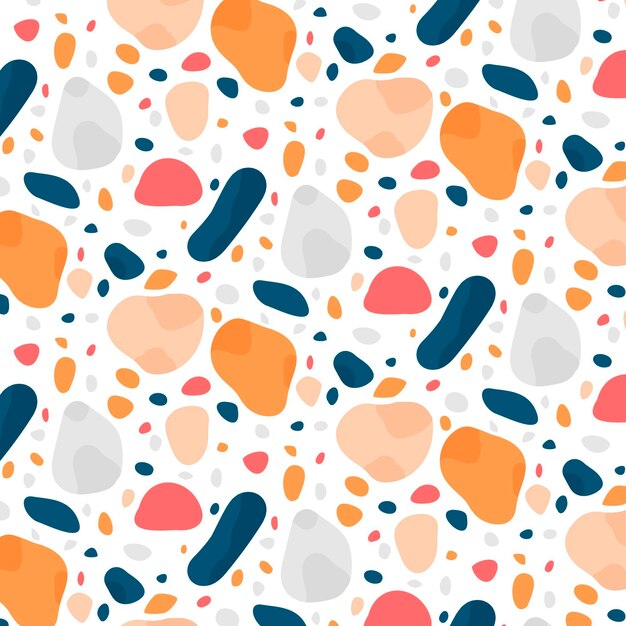 Diseño de patrón de terrazo colorido