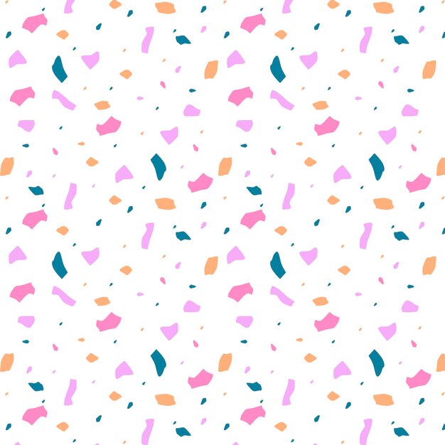 Diseño de patrón de terrazo colorido