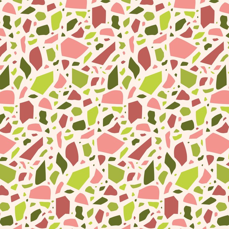 Vector gratuito diseño de patrón de terrazo colorido