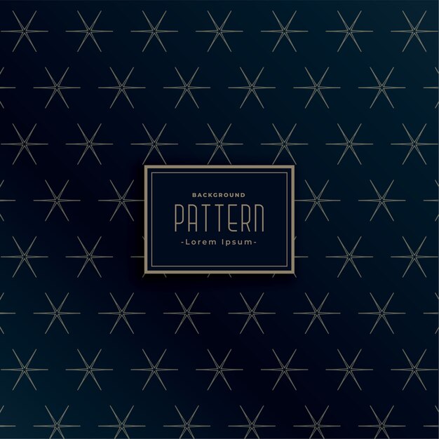 Diseño de patrón transparente oscuro en forma de estrella
