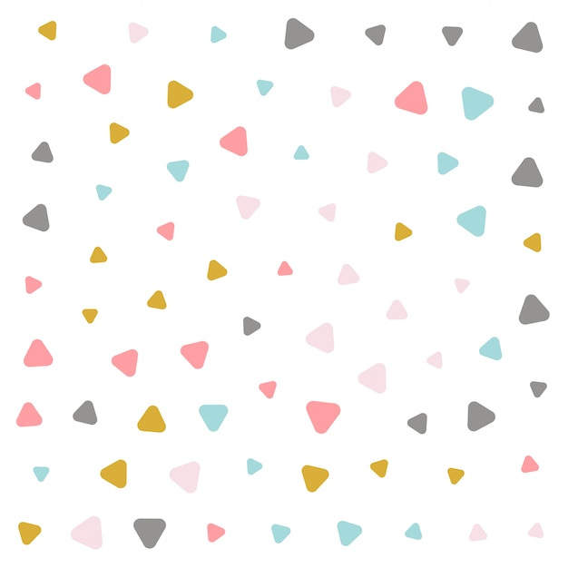Diseño de patrón de triángulo de colores pastel