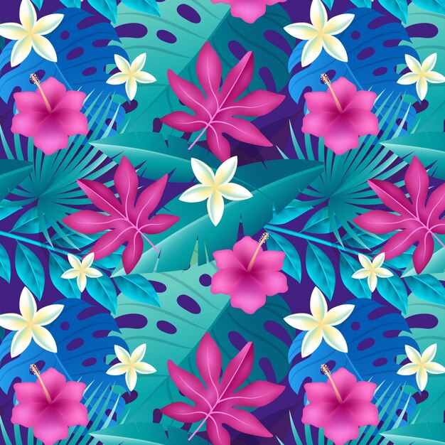diseño de patrón de verano degradado