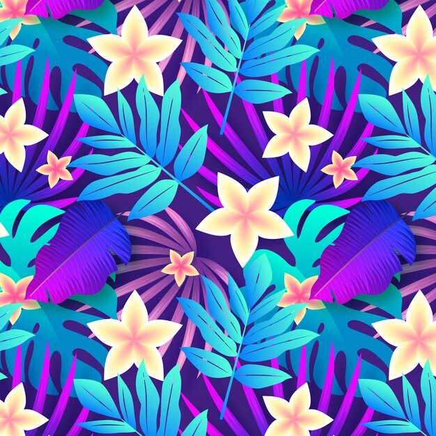 diseño de patrón de verano degradado