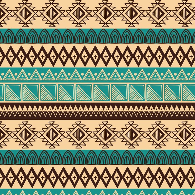 Diseño de patrones africanos dibujados a mano