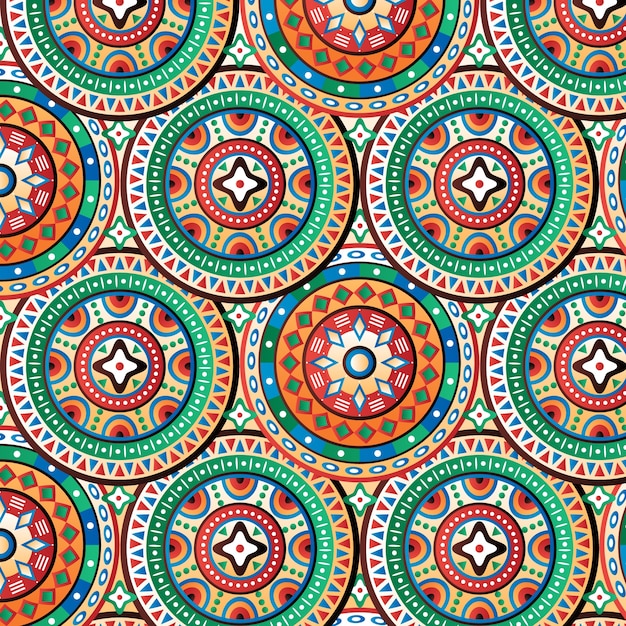 Diseño de patrones africanos en gradiente