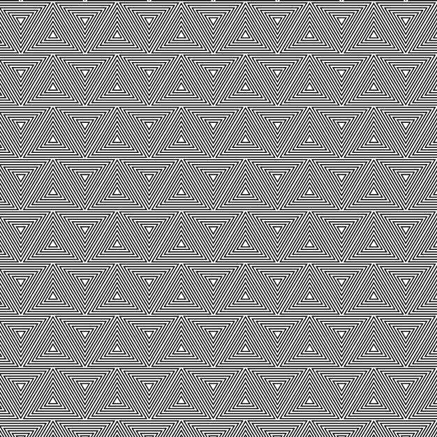 Diseño de patrones en blanco y negro de ilusión óptica abstracta