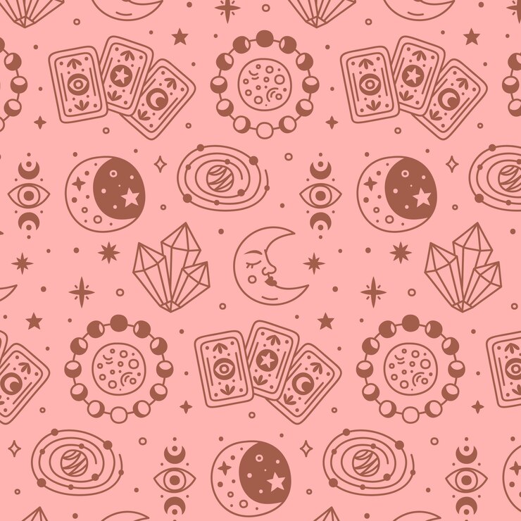 Vector gratuito diseño de patrones celestes dibujados a mano