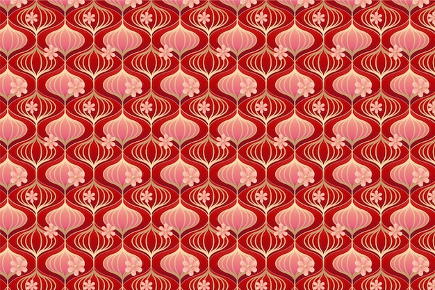 Diseño de patrones chinos en gradiente