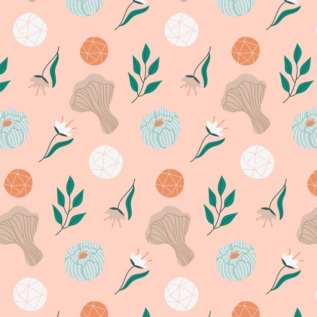 Diseño de patrones de colores apagados dibujados a mano